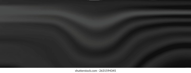 Black luxury fabric background with copy space. Abstract Illustration. Luxurious black line background. Abstract dark background illustration with geometric graphic elements