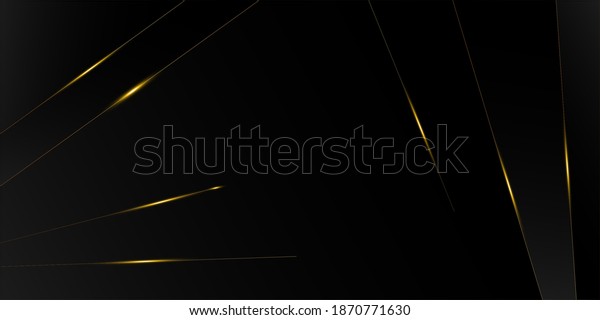 Black Luxury Gold Background 3d Abstract Stock Vector (Royalty Free ...