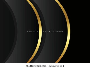 negro con diseño de fondo de línea de lujo