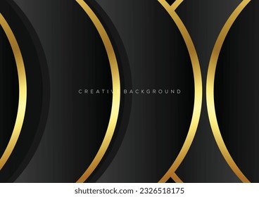 black with luxury line background modern design
