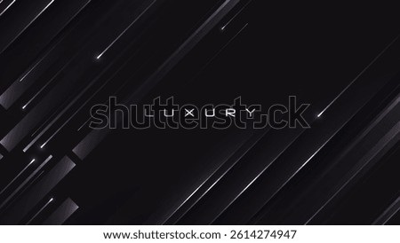 Black Luxury Premium Background. Gaming Banner. Industrial Design Poster.