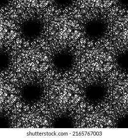Black luxury seamless pattern on the white background. Vector illustration.