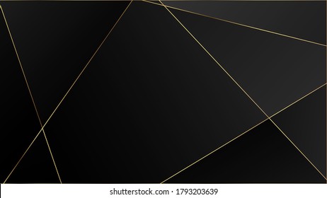 Black Luxury Triangular Texture. Elegant Dark Platinum Chic Shapes Banner Rich VIP Silver Geometric Celebration Wallpaper. Crystal Triangle Black Luxury Background. Gold Lines Polygon Premium Frame.