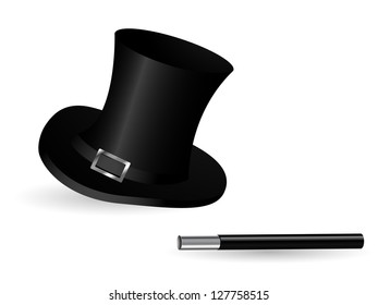Black magic cylinder and magic hand