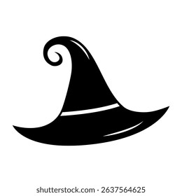 Black magic hat illustration for Halloween