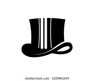 Black Magic Hat Sign Symbol Logo Vector