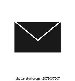 Black Mail Icon Isolated On White Stock Vector (Royalty Free ...