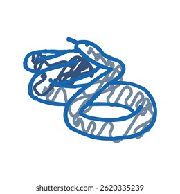 black mamba animal snake doodle icon sketch vector. black mamba animal snake sign. isolated symbol illustration