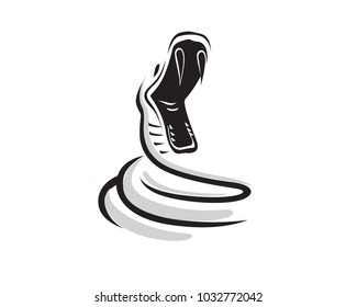 Black mamba dangerous predator and deadly snake