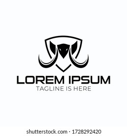 El logo de la mascota del personaje negro.