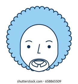 black man with afro