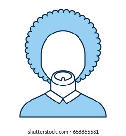 black man with afro