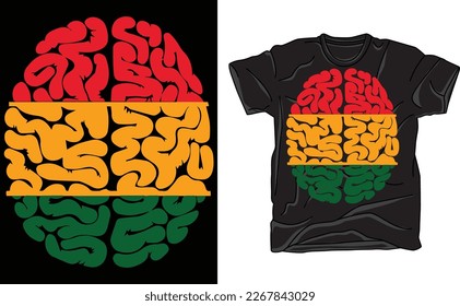 Black man brain about ability T Shirt, logic and thinking T Shirt