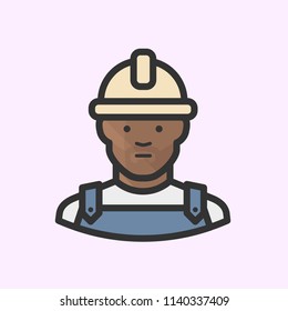 Black man construction worker