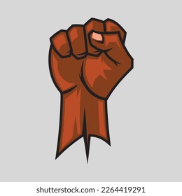 black man hand lives matter