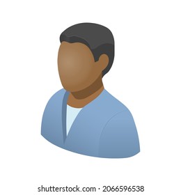 Icono de hombre negro para aplicaciones y web aisladas en fondo blanco