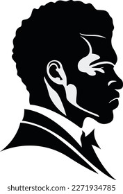 "Black man silhouette.eps" is a vector graphic file that depicts the outline of a male figure in a solid black color.