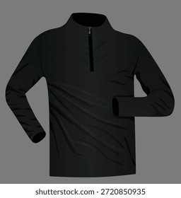 Black man zip top t shirt. vector illustration