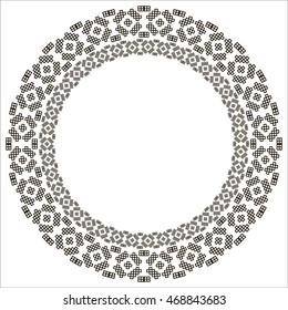 Black mandala for coloring.