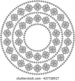 Black mandala for coloring. Mandala vector coloring page. Mandala art design. Intricate mandala pattern. Unusual mandala tattoo. Outline mandala flower. Line mandala print. Oriental mandala color book