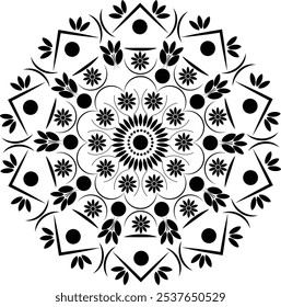 Black Mandala could be used in Halloween too.