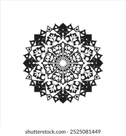 A Black mandala new vector design.