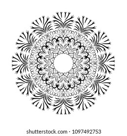black mandala symbol