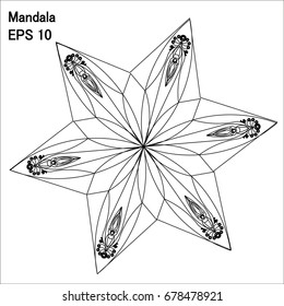  black mandala white background 
