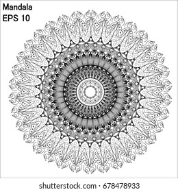  black mandala white background 
