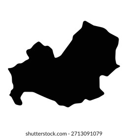 Black map of Molise isolated on white background. Vector illustration