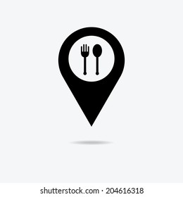  Black Map Pointer With Food Center for used
