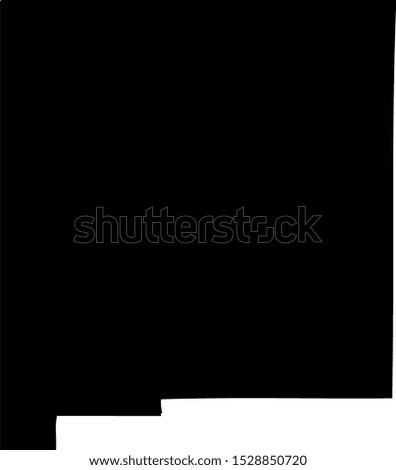 Black map state USA - New Mexico 
