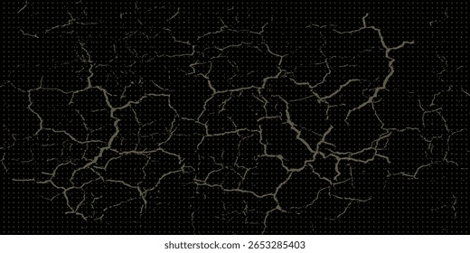 black marble background with yellow veins eps 10
