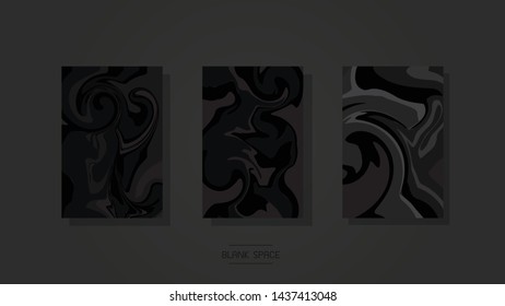 Black marble design background buddle set, wide 800 height 1200. EPS10