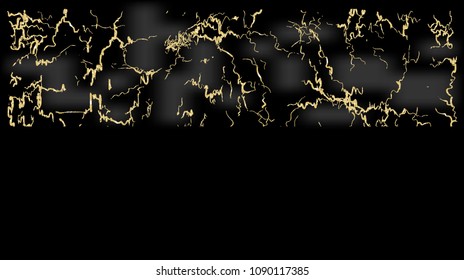 Black marble with gold texture. Marble effect. Frame