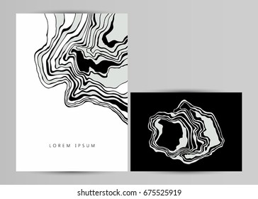 Black marble wall texture and background. Abstract Vector Illustration. Design Template. Modern Pattern.