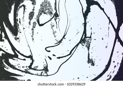 Black marbleized effect. Very beautiful painting. Vector eps10