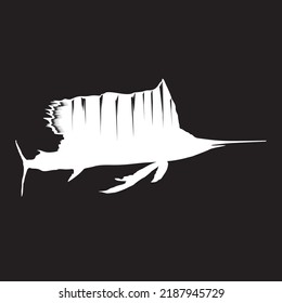 black marlin ilusion, great for logo fishing club, fishing tools logo, part of apparel, etc.