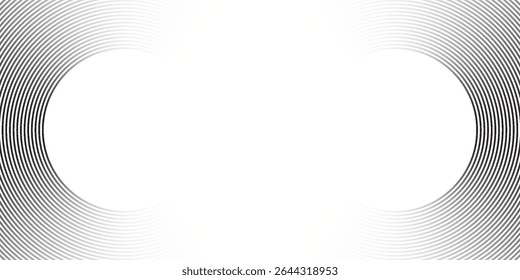 Textura circular de rímel preto, traçado de pincel isolado no fundo branco. eps10 vetor