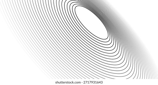 Textura circular de rímel preto, traçado de pincel isolado no fundo branco. eps 10


