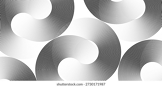 Textura circular de rímel negro, trazo de pincel aislado sobre fondo blanco