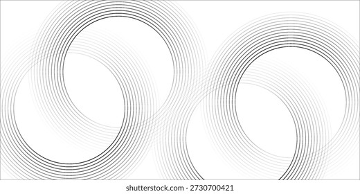 Black mascara circular texture, brush stroke isolated on white background. eps 10