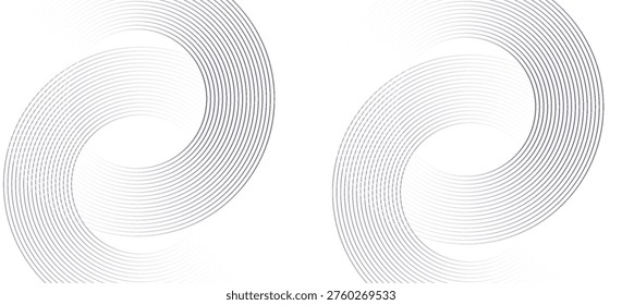 Rímel negro textura circular, trazo de pincel aislado sobre fondo blanco. Vector eps10

