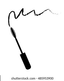 Black Mascara icon. vector illustration