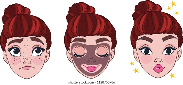 black mask against rashes and pimples