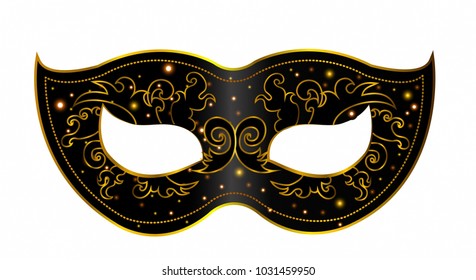 black mask decoration 