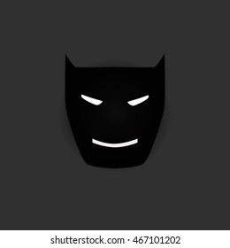 Black mask hero. Hero of the night