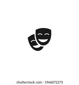 black mask logo and icon