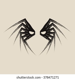 Black mask. Mystery mask icon sign. Vector illustration.