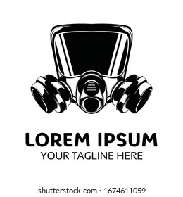 Black mask protection logo design inspiration